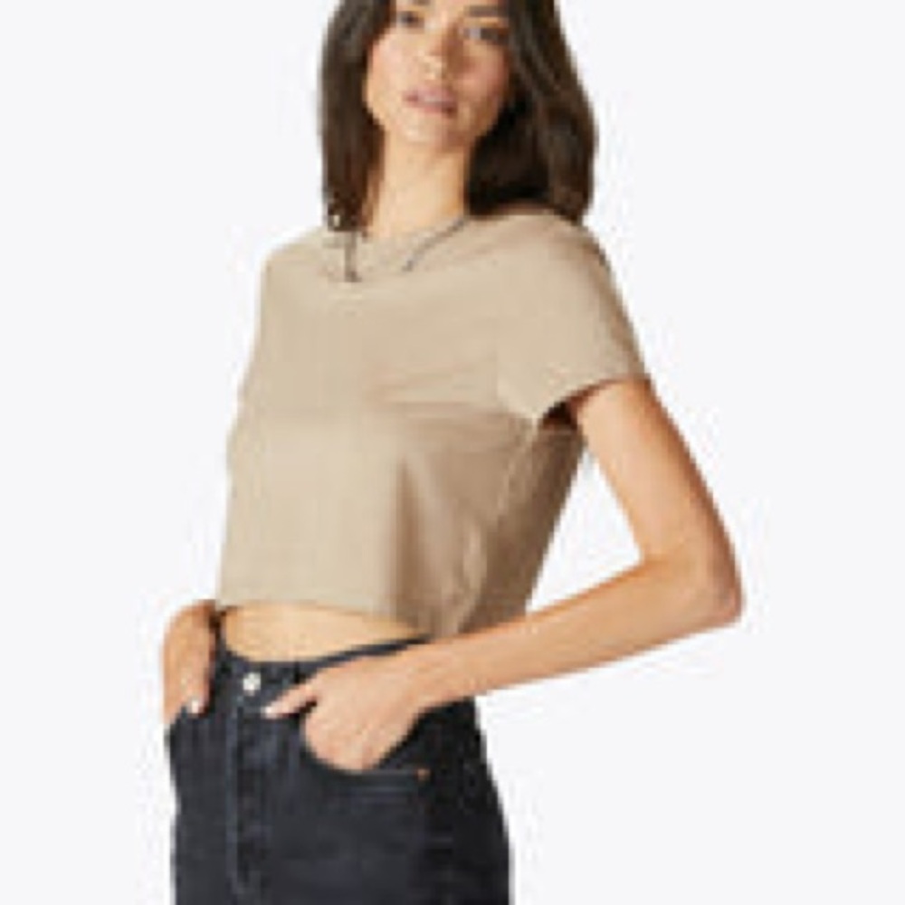 CUTS CLOTHING almost Friday cropped tee